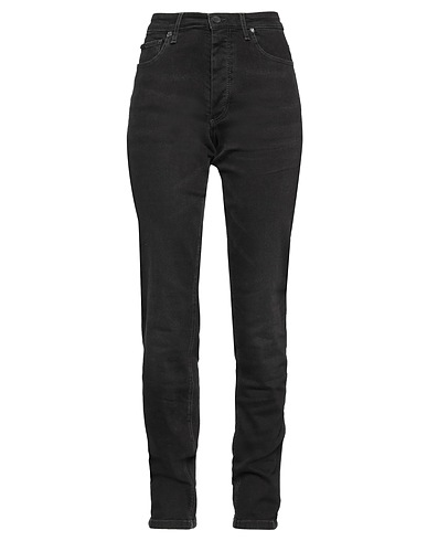 ZADIG&VOLTAIRE Denim pants Black 98% Cotton, 2% Elastane, Bovine leather