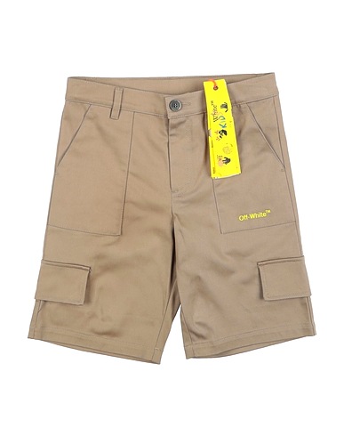OFF-WHITE™ KIDS Shorts & Bermuda Khaki 98% Cotton, 2% Elastane