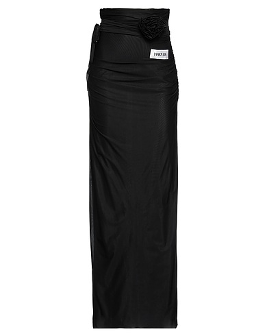 DOLCE&GABBANA Maxi Skirts Black 74% Polyamide, 26% Elastane