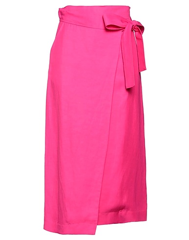 P.A.R.O.S.H. Midi skirt Magenta 72% Viscose, 28% Linen