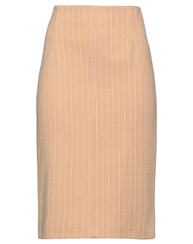 DIANA GALLESI Midi skirt Camel 57% Polyester, 28% Viscose, 13% Polyamide, 2% Elastane