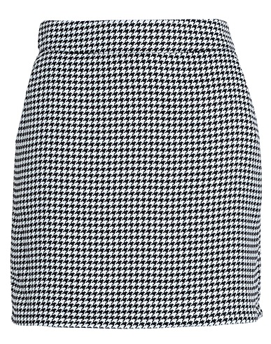 VILA Minigonna Nero 98% Poliestere, 2% Elastan
