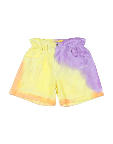 OFF-WHITE™ KIDS Denim shorts Yellow 100% Cotton