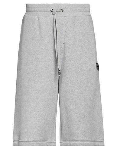 DOLCE&GABBANA Shorts & Bermuda Light grey 82% Cotton, 18% Polyamide, Elastane, Polyester
