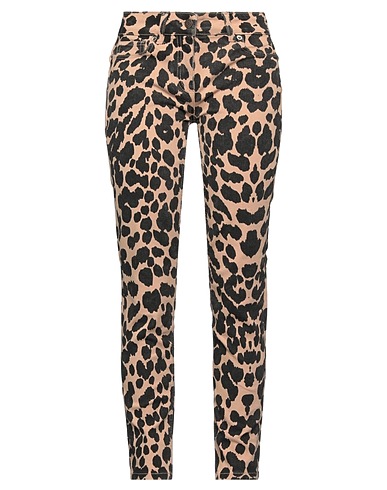 BLUMARINE Denim trousers Beige 98% Cotton, 2% Elastane