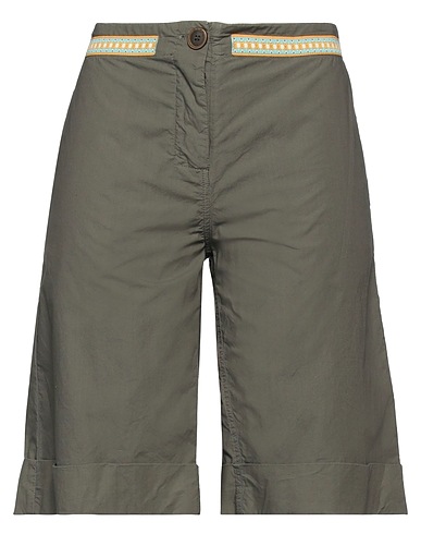 MR & MRS ITALY Shorts & Bermuda Verde militare 100% Cotone