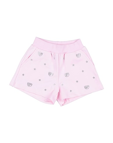 CHIARA FERRAGNI Shorts & Bermuda Pink 95% Cotton, 5% Elastane