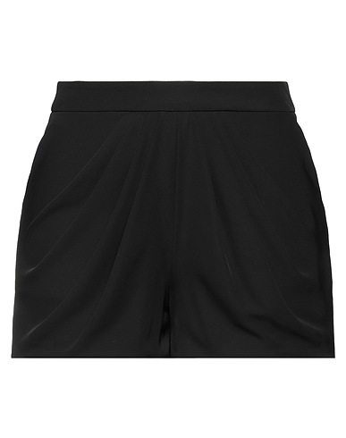 MONIQUE GARÇONNE Shorts & Bermuda Black 96% Polyester, 4% Elastane