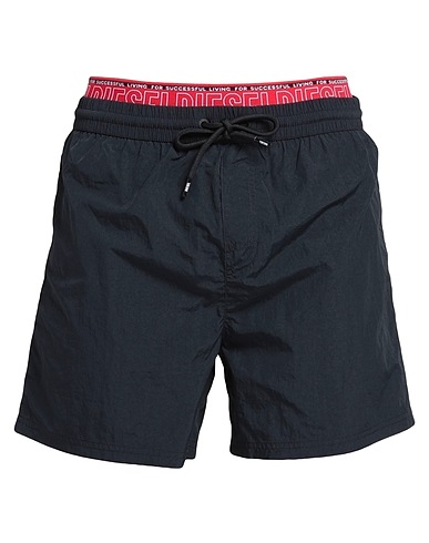 DIESEL Swim shorts Black 100% Polyamide, Elastane