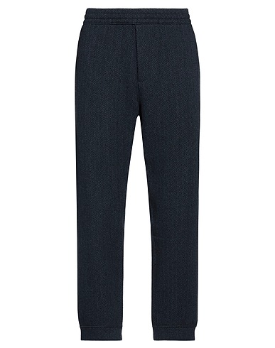 EMPORIO ARMANI Casual trouser Navy blue 80% Virgin Wool, 20% Polyamide