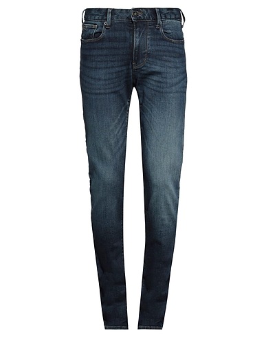 EMPORIO ARMANI Denim pants Blue 93% Cotton, 6% Elastomultiester, 1% Elastane