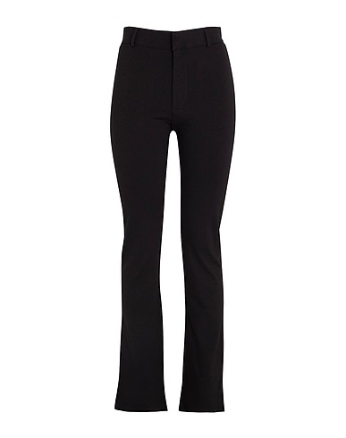 8 by YOOX Casual trouser HIGH-WAIST EXTRA LONG PANTS
 Black 72% Viscose, 24% Recycled polyamide, 4% Elastane