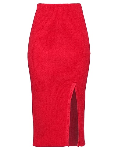 PINKO Midi skirt Red 68% Polyester, 29% Viscose, 3% Acrylic