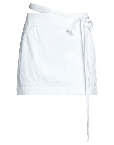 ANN DEMEULEMEESTER Minigonna Bianco 100% Cotone