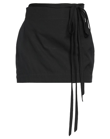 ANN DEMEULEMEESTER Mini skirt Black 100% Cotton