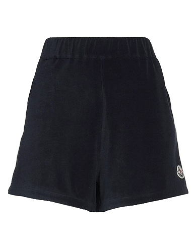 MONCLER Shorts & Bermuda Blu notte 86% Cotone, 14% Poliammide