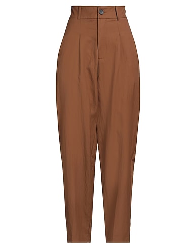 SOLOTRE Pantalone Cuoio 47% Viscosa, 44% Cotone, 9% Nylon