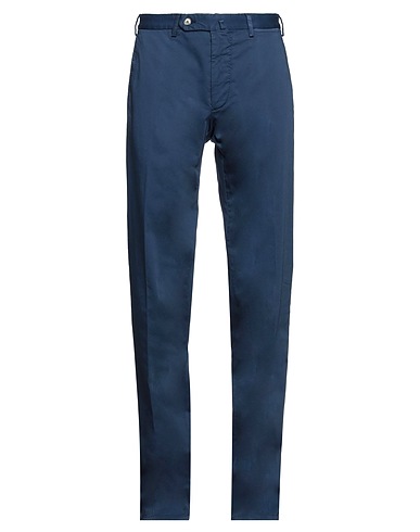 SANTANIELLO Casual pants Navy 97% Cotton, 3% Elastane