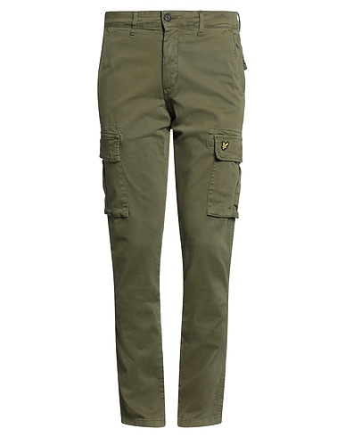 LYLE & SCOTT Pantalon Vert sauge 97% Coton, 3% Élasthanne