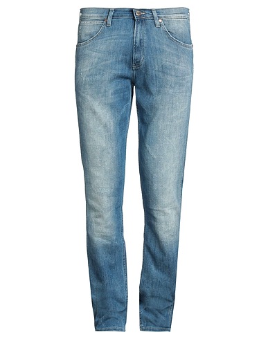 WRANGLER Denim pants Blue 74% Cotton, 18% Elastane, 8% Linen
