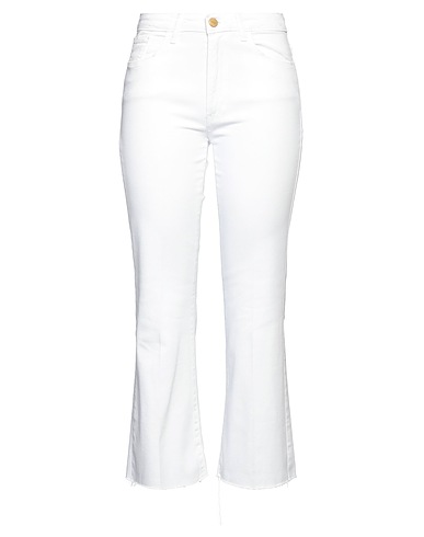 MERCI ITALIA Bootcut Jeans White 98% Cotton, 2% Elastane