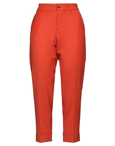 BERWICH Casual pants Orange 53% Polyester, 44% Virgin Wool, 3% Elastane