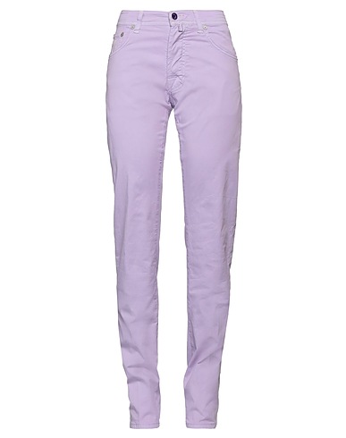 JACOB COHЁN Casual trouser Lilac 98% Cotton, 2% Elastane