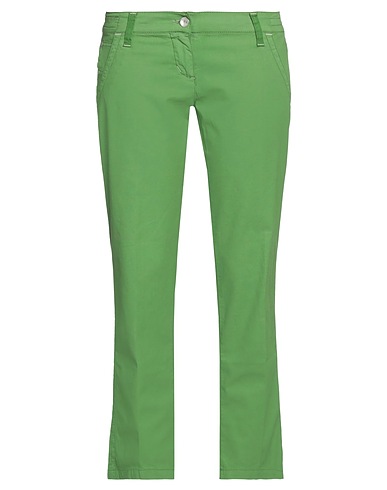 JACOB COHЁN Pantalone Verde chiaro 98% Cotone, 2% Elastan