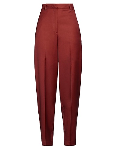 ROBERTO COLLINA Pantalone Bordeaux 100% Lana Merino