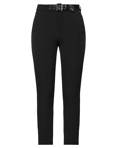 LIU •JO Casual pants Black 88% Polyester, 12% Elastane, Polyurethane resin