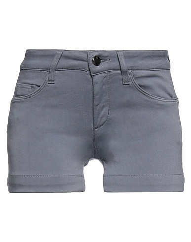 LIU •JO Shorts & Bermuda Slate blue 91% Cotton, 6% Elastomultiester, 3% Elastane