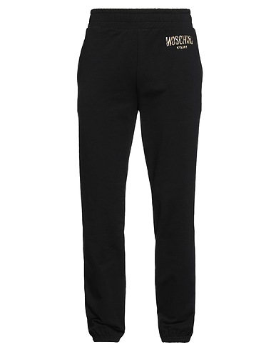 MOSCHINO Casual trouser SWIM Black 95% Cotton, 5% Elastane