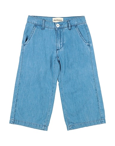 ROŸ ROGER'S Denim trousers Blue 93% Cotton, 5% Elastomultiester, 2% Elastane
