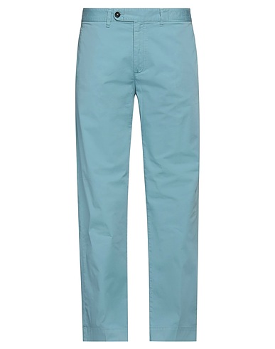 MASSIMO ALBA Casual trouser Pastel blue 97% Cotton, 3% Elastane