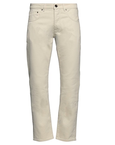 DEVORE INCIPIT Denim trousers Ivory 100% Cotton