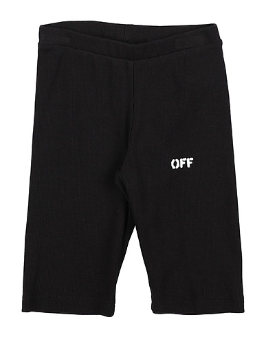 OFF-WHITE™ KIDS Leggings Black 95% Cotton, 5% Elastane