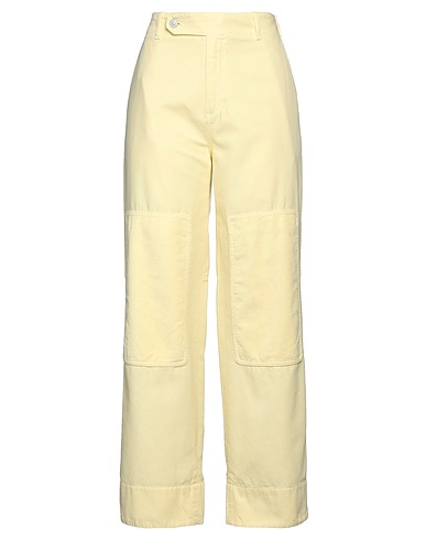 KENZO Casual trouser Pastel yellow 100% Cotton