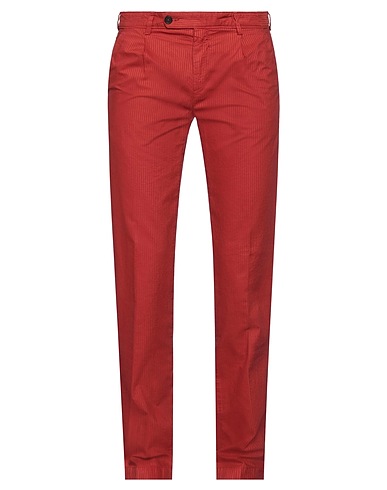 MASSIMO ALBA Casual pants Brick 73% Cotton, 27% Lyocell