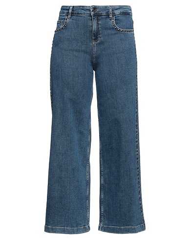 ALESSIA SANTI Denim trousers Blue 97% Cotton, 2% Polyester, 1% Elastane