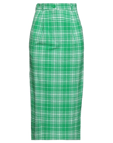 SPORTMAX Midi skirt Green 49% Cotton, 33% Polyester, 16% Viscose, 2% Elastane
