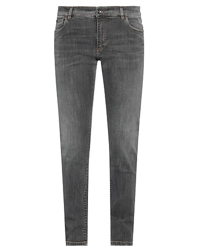 DOLCE&GABBANA Denim trousers Grey 98% Cotton, 2% Elastane