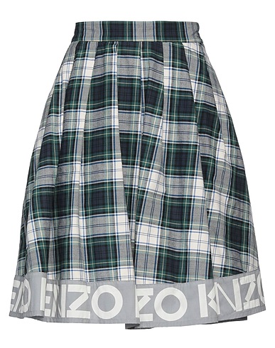 KENZO Minirock Grau 100% Baumwolle
