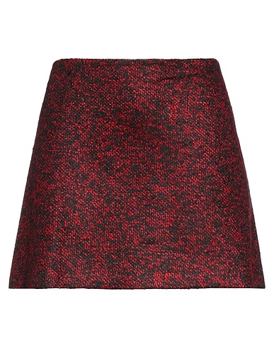 IN THE MOOD FOR LOVE Minigonna Rosso 70% Acrilico, 15% Poliestere, 8% Lana, 7% Lana mohair