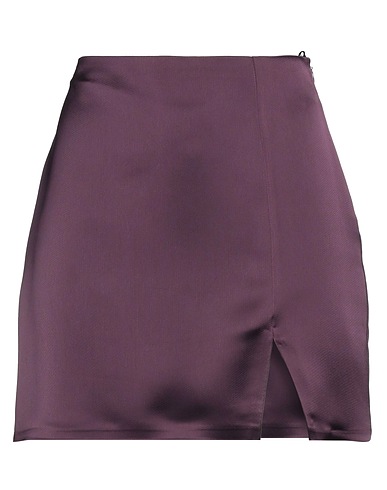IN THE MOOD FOR LOVE Mini skirt Dark purple 100% Polyester