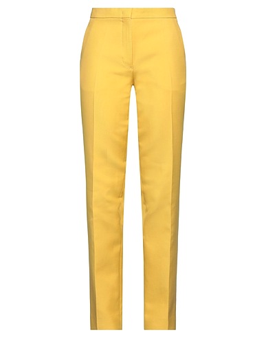 JIL SANDER Casual trouser Mustard 100% Cotton