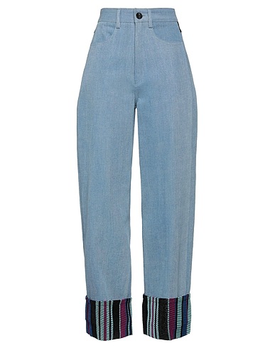 BENJAMIN BENMOYAL Pantaloni jeans Blu 100% Cotone, Poliestere, Acrilico
