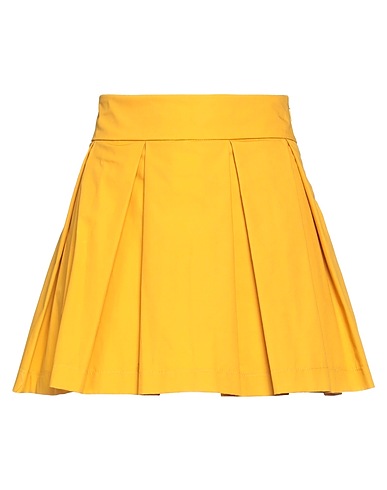 VICOLO Mini skirt Mustard 100% Cotton