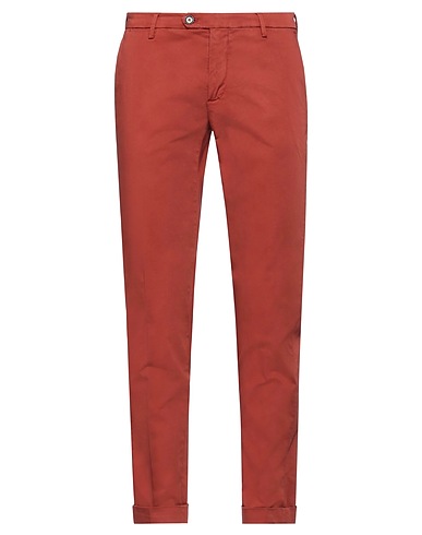 BETWOIN Casual trouser Brick red 97% Cotton, 3% Elastane