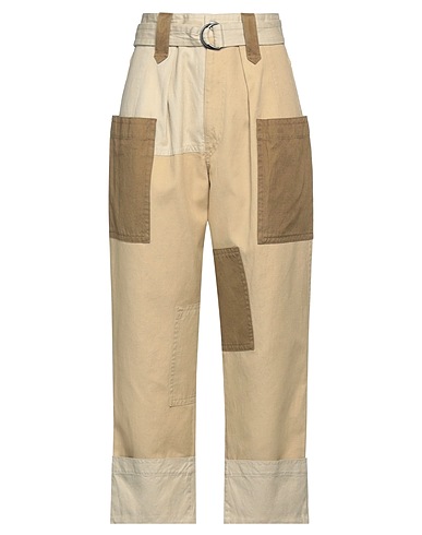 MARANT ÉTOILE Casual trouser Beige 72% Cotton, 28% Linen