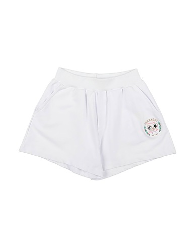 CHIARA FERRAGNI Shorts & Bermuda White 95% Cotton, 5% Elastane